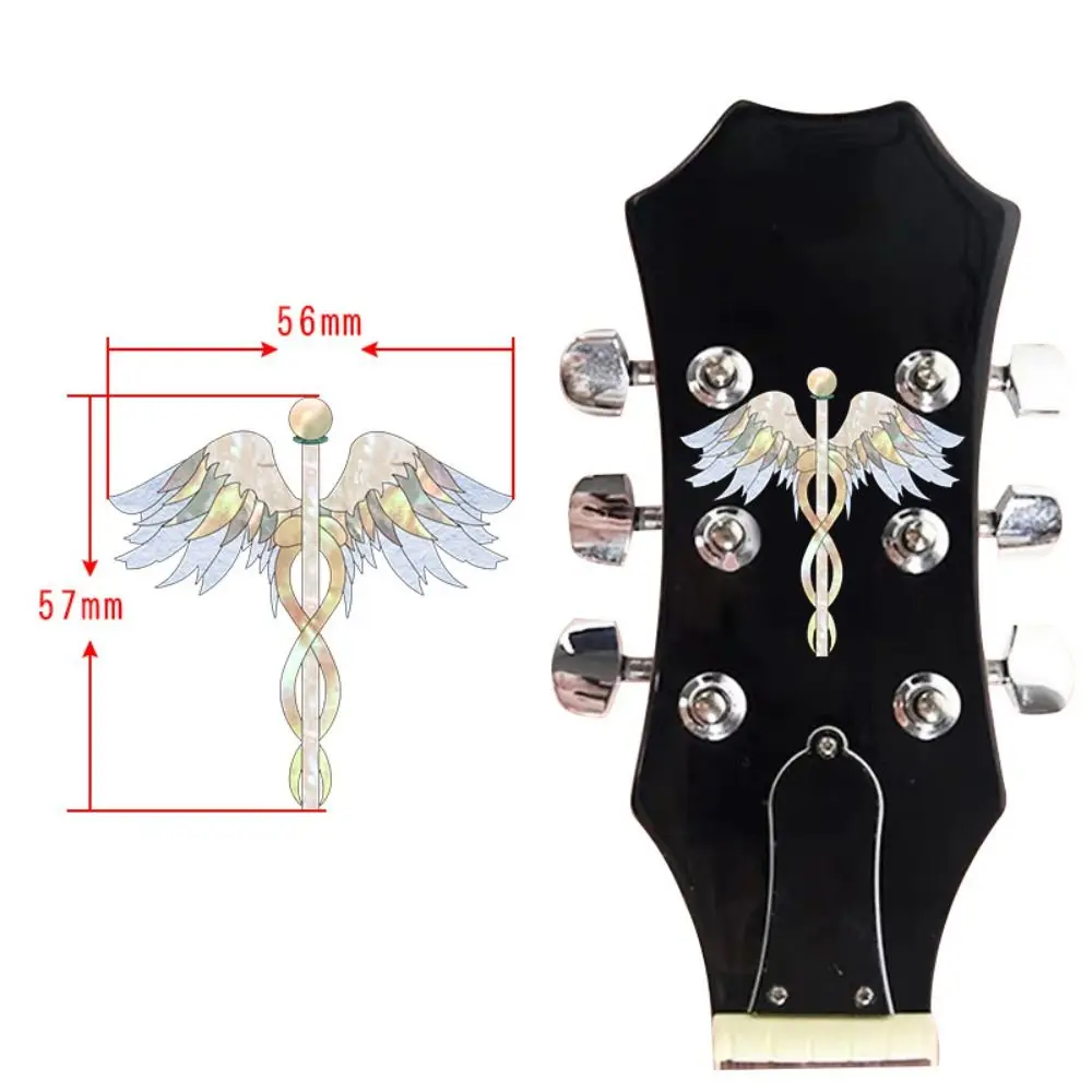 Novidade adesivo de cabeça de guitarra diy personalizar painel de guitarra adesivo embutido de pvc decalque de cabeçote de guitarra guitarra elétrica