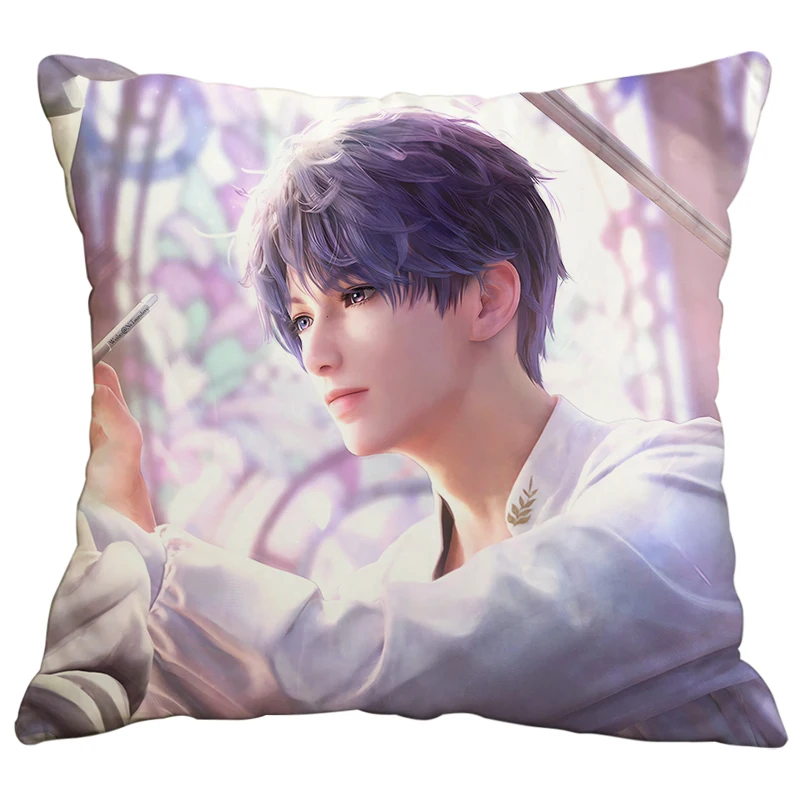 ゲームラブアンドディープスペースグッズラファエル・ホムラ・キウク・チーユー コスプレ枕カバー ソフトスローピローインナーカバー 両面カスタマイズ可能ギフト