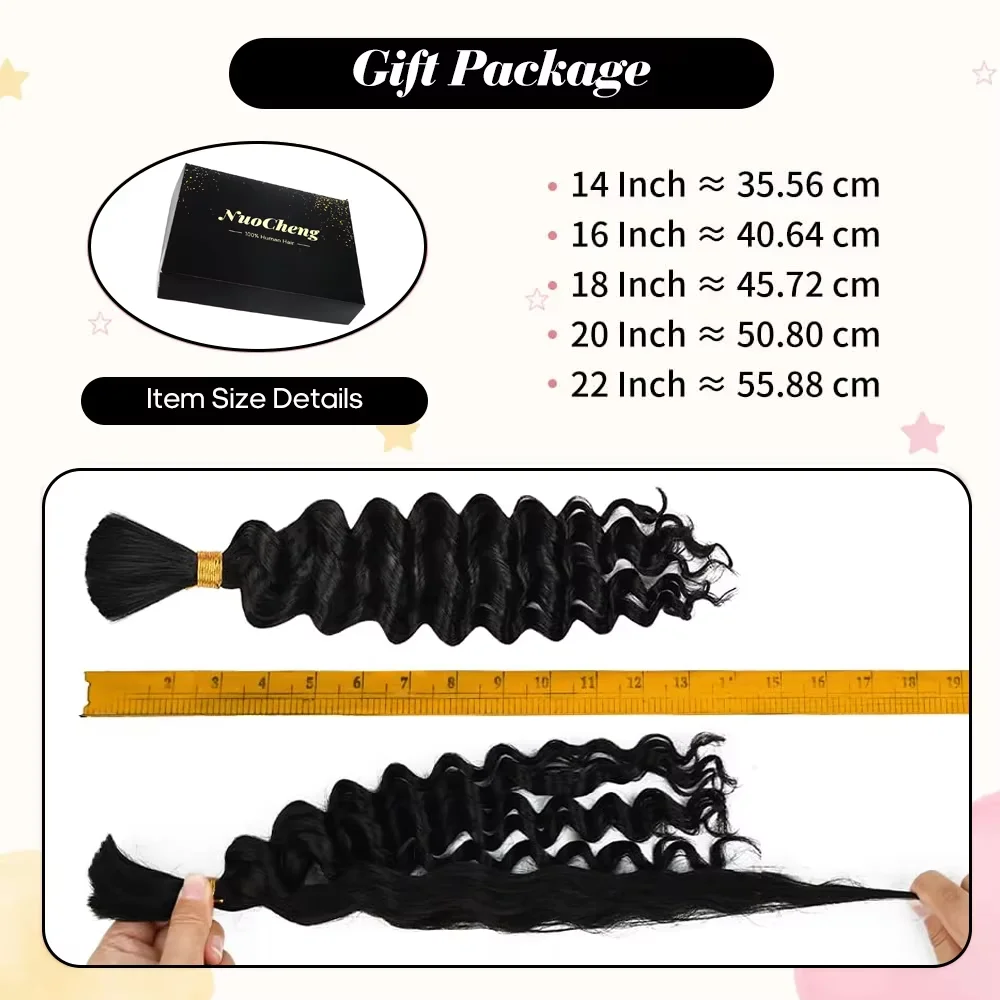 Afro Kinky Bulk Human Bundles Hair Wig Deep Wave For Braiding Deep Curly loose Wave Bundles Brazilian Natural Black Human Hair