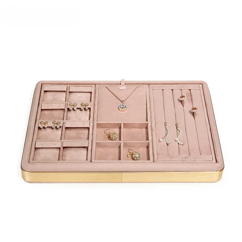 Jewelry tray jewelry swing plate necklace ring earring combination set plate jewelry live tray