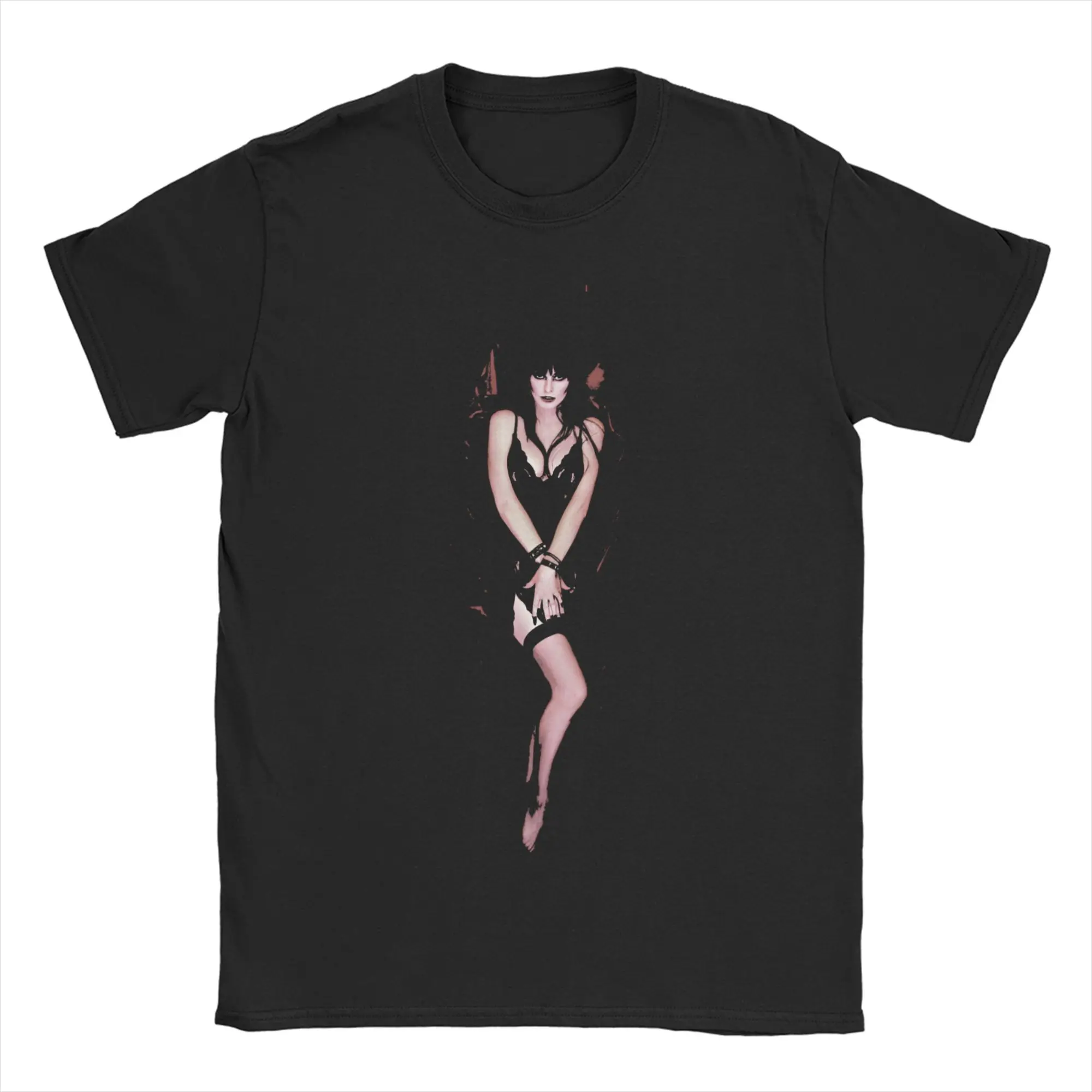 Crazy Elviras  Mistress of the Dark Movie T-Shirt Men Women's Pure Cotton T Shirts  Short Sleeve Tee Shirt Original Tops