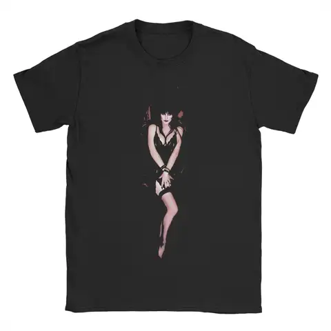 Crazy Elviras  Mistress of the Dark Movie T-Shirt Men Women's Pure Cotton T Shirts  Short Sleeve Tee Shirt Original Tops