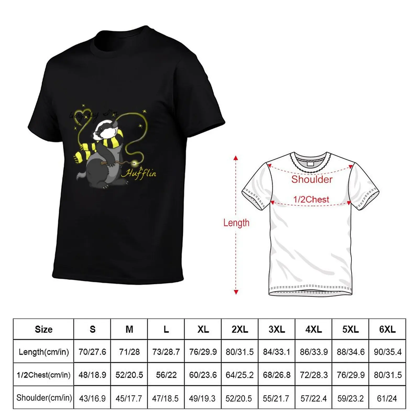 every day im hufflin T-Shirt valentines boutique clothes luxury designer t shirt men
