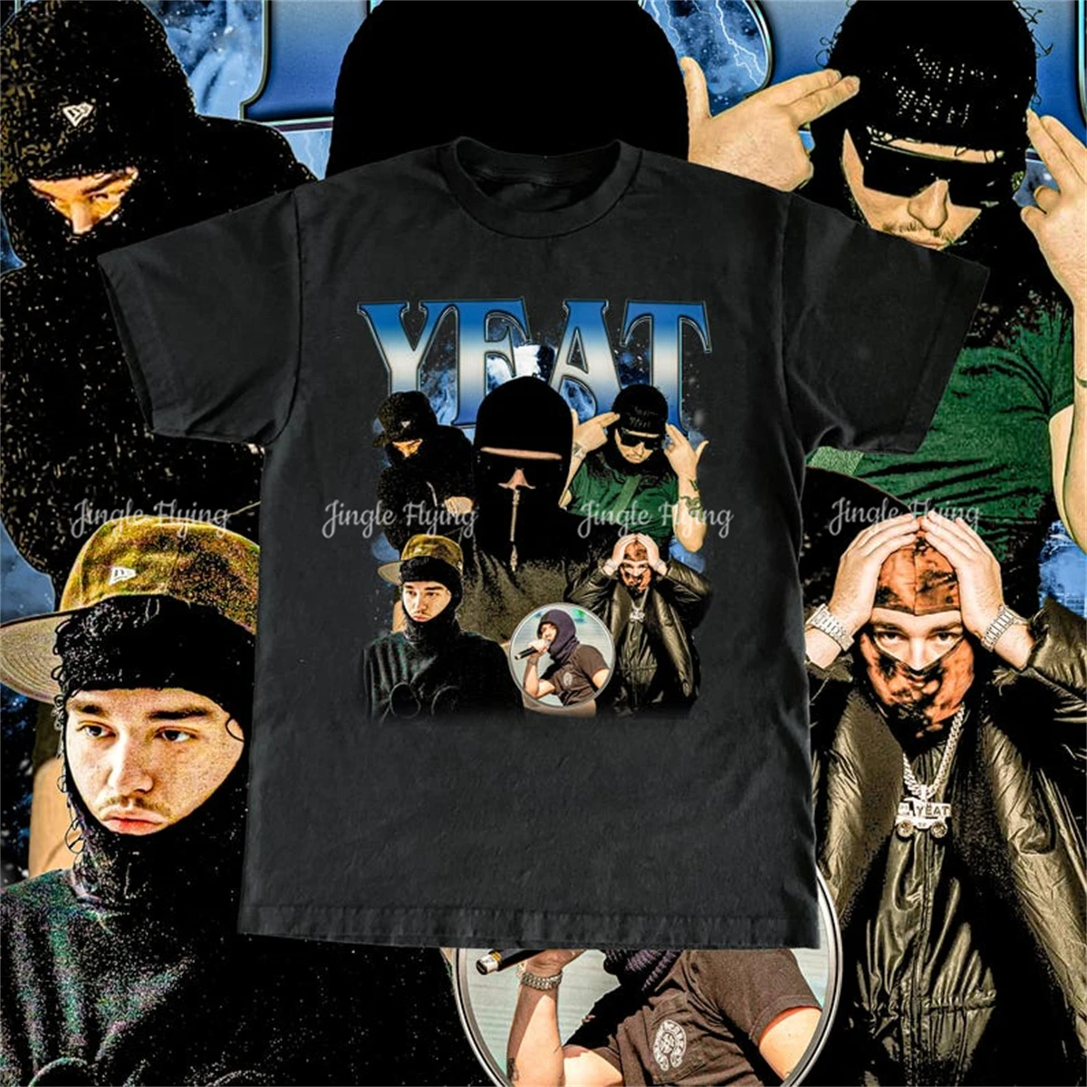 Рубашка Yeat с винтажным дизайном, футболка высокого качества 2alive Lyfestyle After Lyfe Rapper