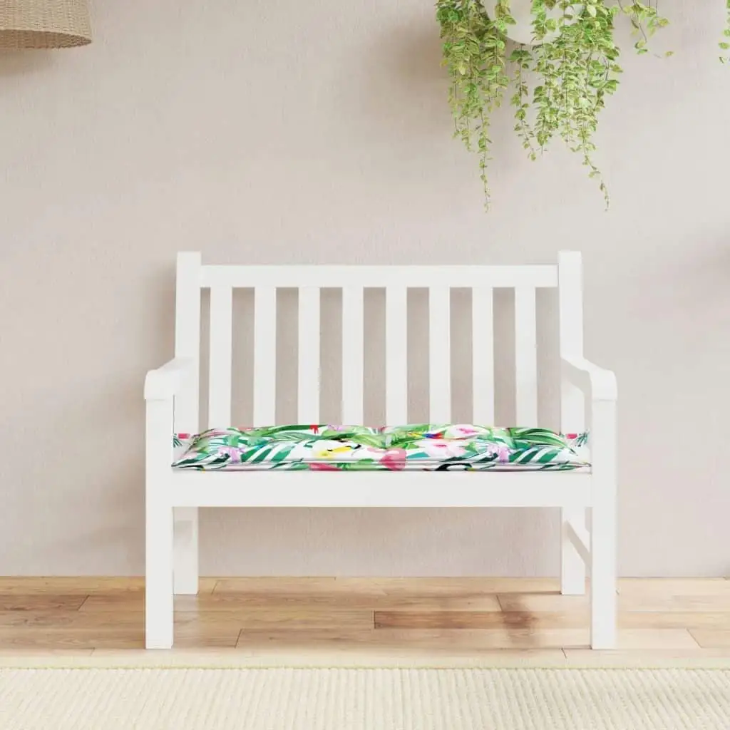 Multicolor Garden Bench Cushion 39.4x19.7x2.8 Waterproof Oxford Fabric Outdoor Seating Pad