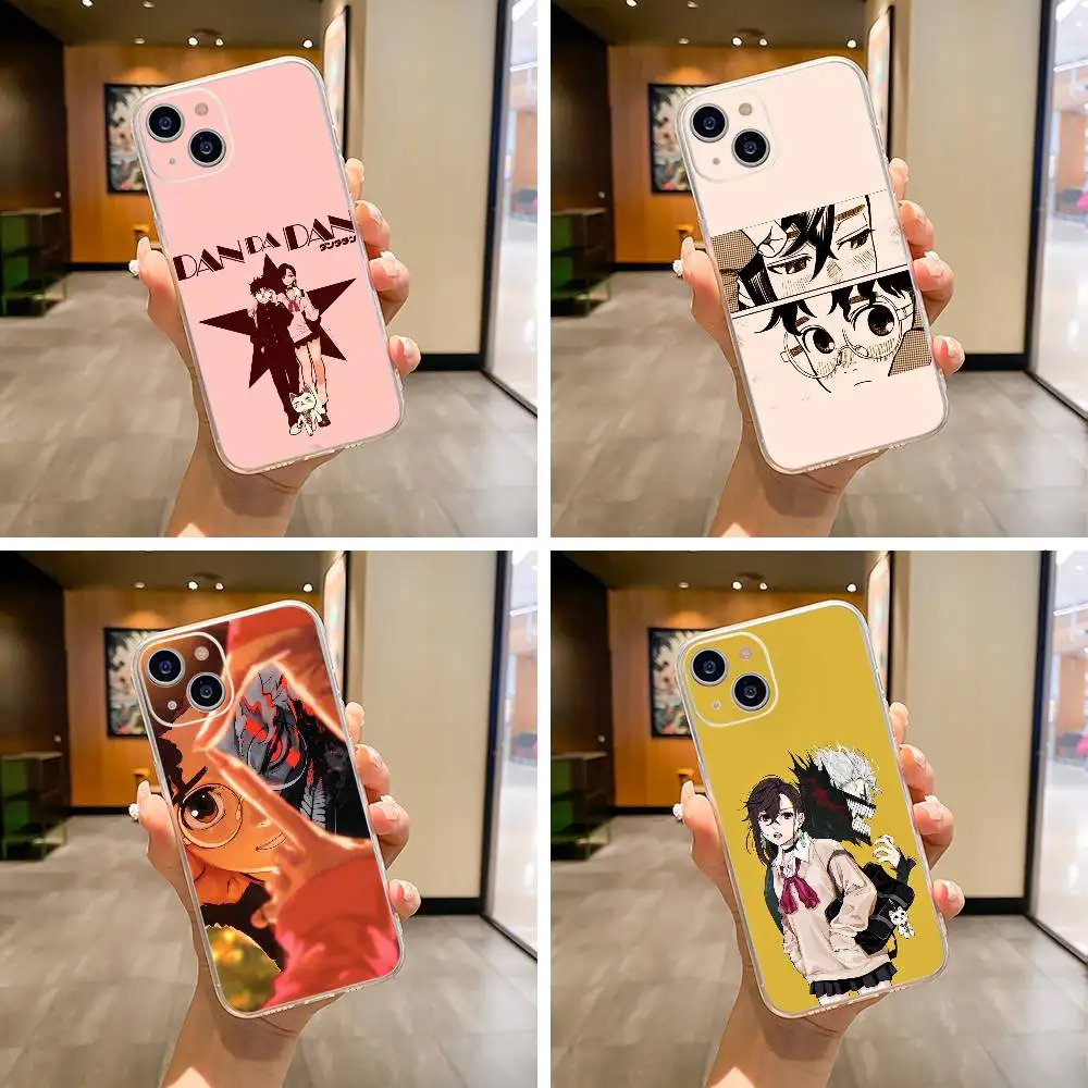 

D-Dandadan- Momo Ayase- Okarun Phone Case For iPhone17,16,15,14,13,12,11 ,Pro Max,16/15/14 Plus Transparent Cover