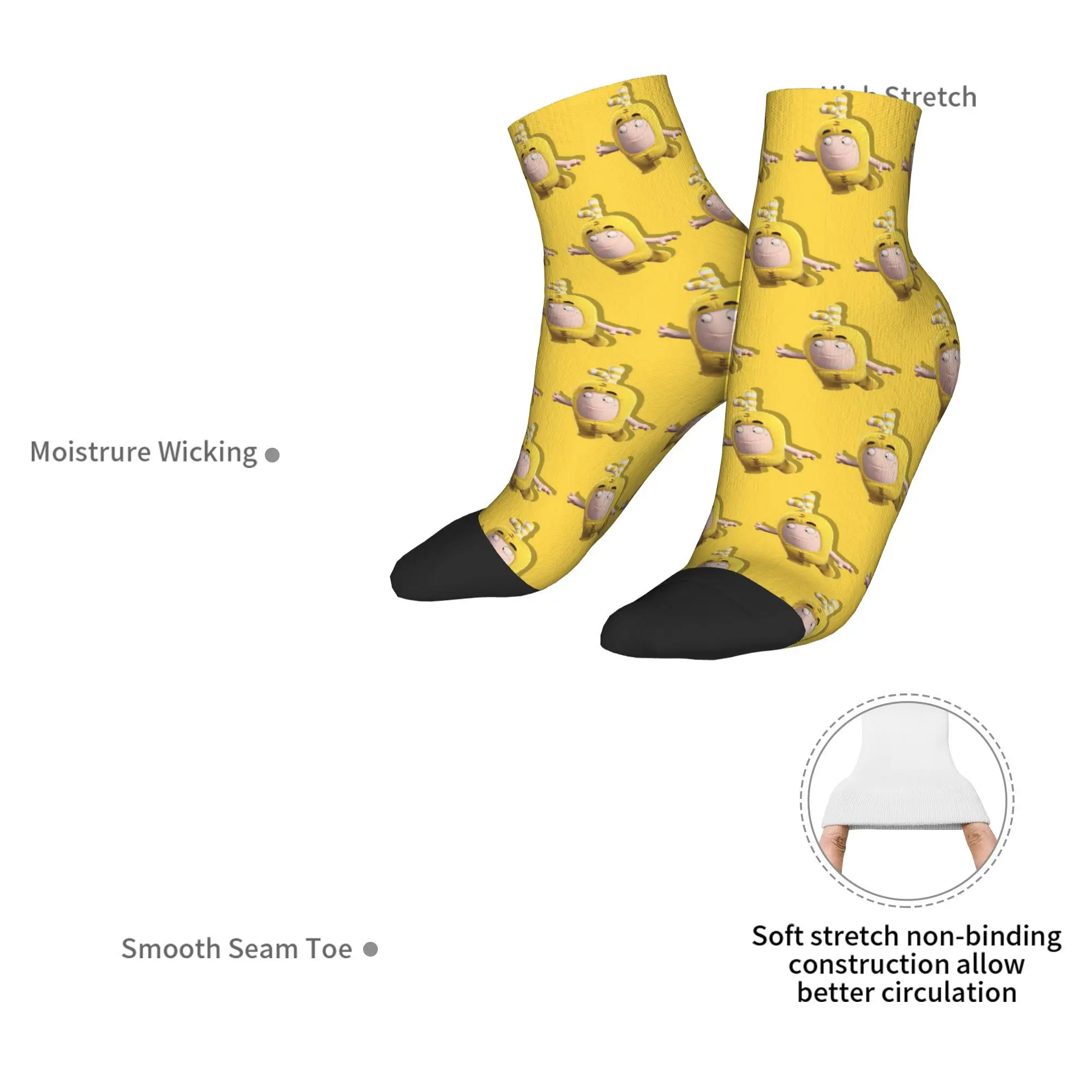 جوارب لطيفة على شكل رسوم كرتونية Oddbods جوارب هاراجوكو فائقة النعومة لجميع المواسم إكسسوارات هدايا الرجل والمرأة