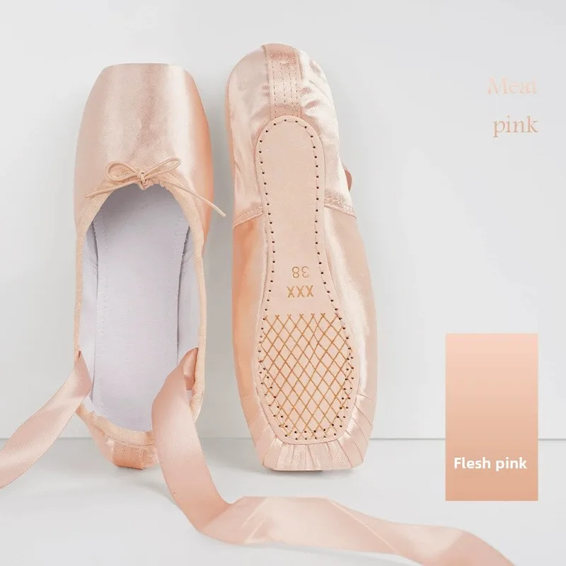 Ballet Shoes Girls' Pointe  Practice Shoes Dance Shoes Satin LACES Girls' Flat Ballet Shoes Sturdy Durable Soft Flexible Kids