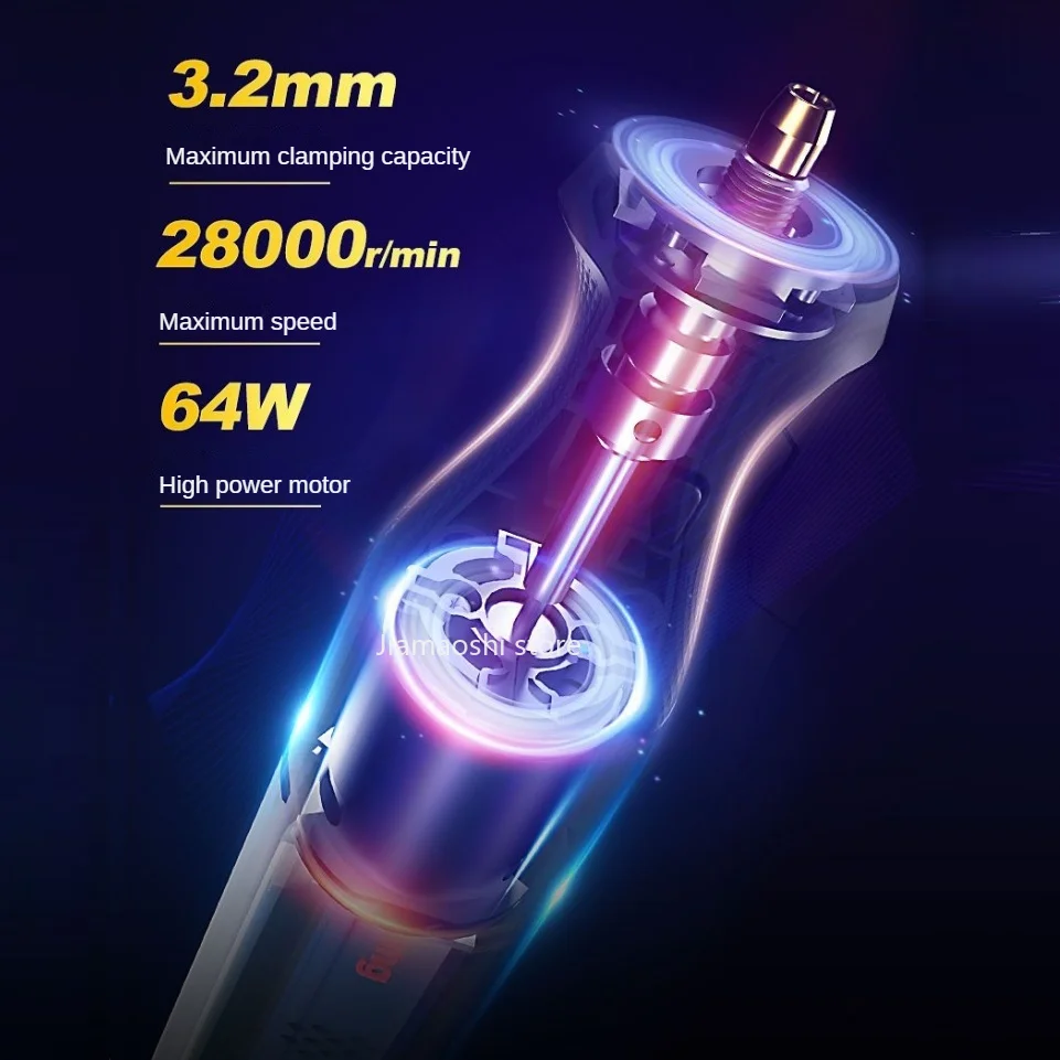 DongCheng-Mini meuleuse électrique sans fil, outil distant 8V, chargeur de type C, outils électriques à vitesse variable, gravure, meulage, polissage