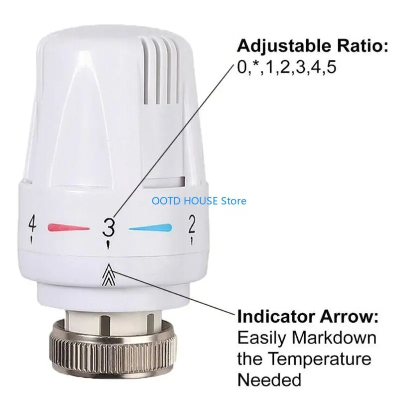 صمامات ترموستاتية 103A صمامات التحكم في درجة حرارة الماء/التدفئة الأرضية سهلة الاستخدام