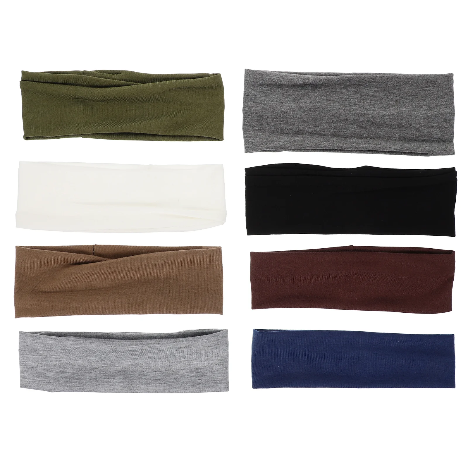 

8Pcs Workout Headbands for Women Moisture Wicking Yoga Headbands Sports Sweatbands Running Headband for Fitness Activities