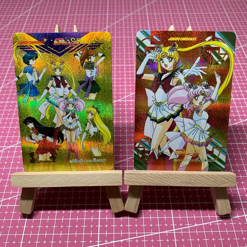 DIY Sailor Moon JUMBO Reproduction Flash Card Color Flash Gauze Glitter Anime Peripheral Game Collection Card Holiday Gift