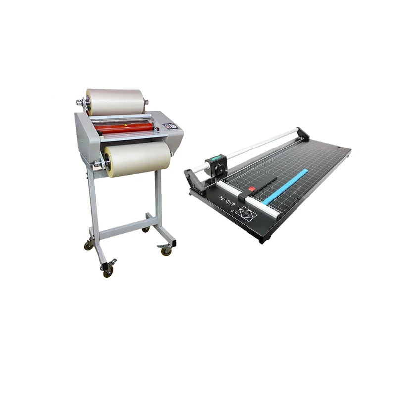 A3 hot and cold lamination machine+A3 Paper trimmer +4 rolls lamination film in rolls