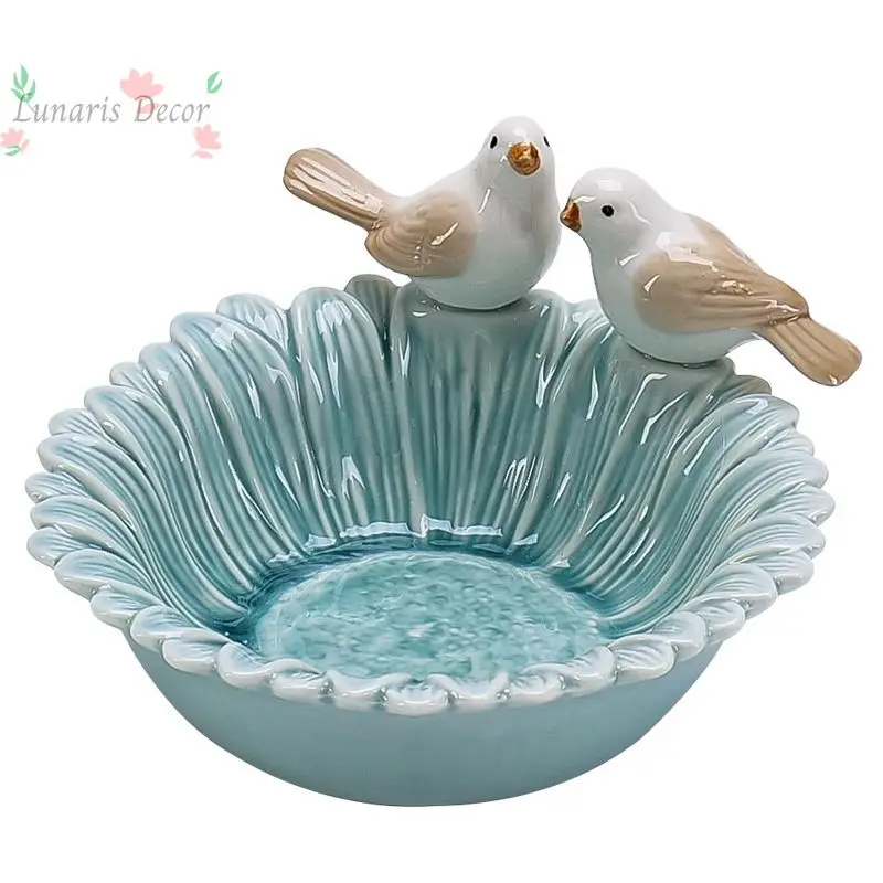 Creative ceramic jewelry, jewelry, ring plate, cute bird disc, snack plate, refreshment fruit