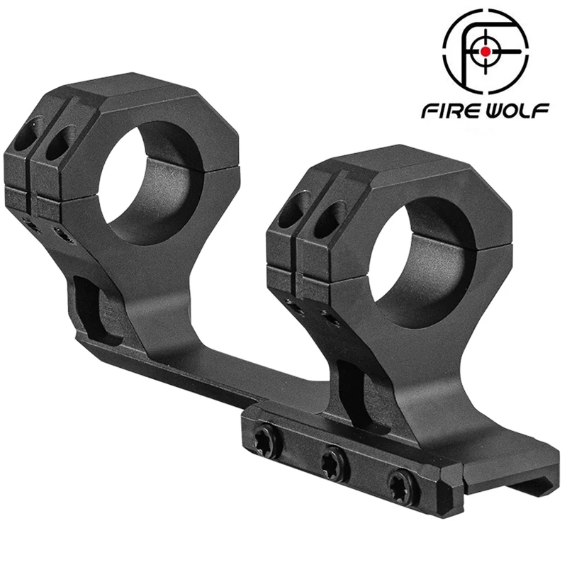 

FIRE WOLF 7075 Aluminum Alloy Scope Mount Ring 25.4mm Hunting Airsoft Accessories Double Clamp Metal Tactical Fits 20mm Doveta