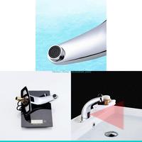 H7BF Infrared-Sensor Faucet Automatic Touchless Sink Faucets Inductive Water Tap Kitchen Bathroom Deck Mounted Tap