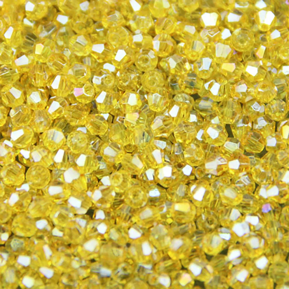 JHNBY-Perles cristal AAA bicone, 3mm, 200 pièces, couleur AB, pour bracelet, bijoux de direction, accessoires de bricolage