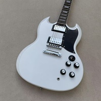 Free Shipping White Mahogany SG Electric Guitars, in Stock Guitars,