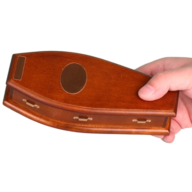 artística en miniatura ataúd, modelo para casa muñecas 1/12, accesorios exhibición escena, 15UB