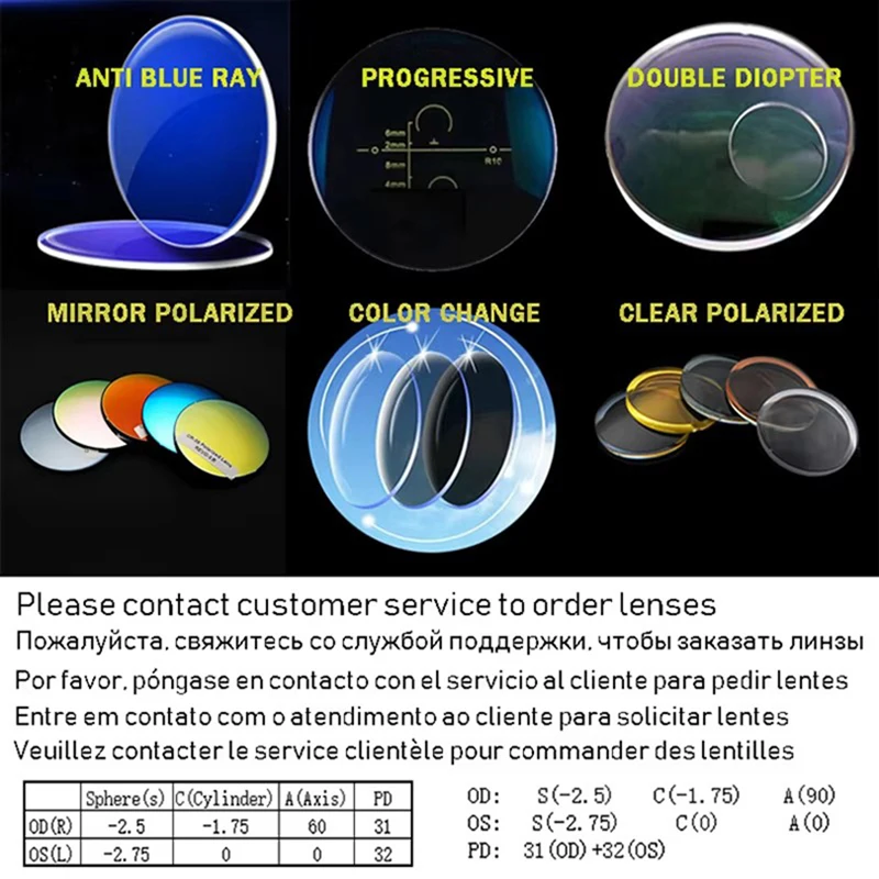 SHAUNA 1.56 1.61 1.67 1.74 Prescription CR-39 Resin Aspheric Colorful Glasses Lenses Myopia Hyperopia Presbyopia Optical Lens Di