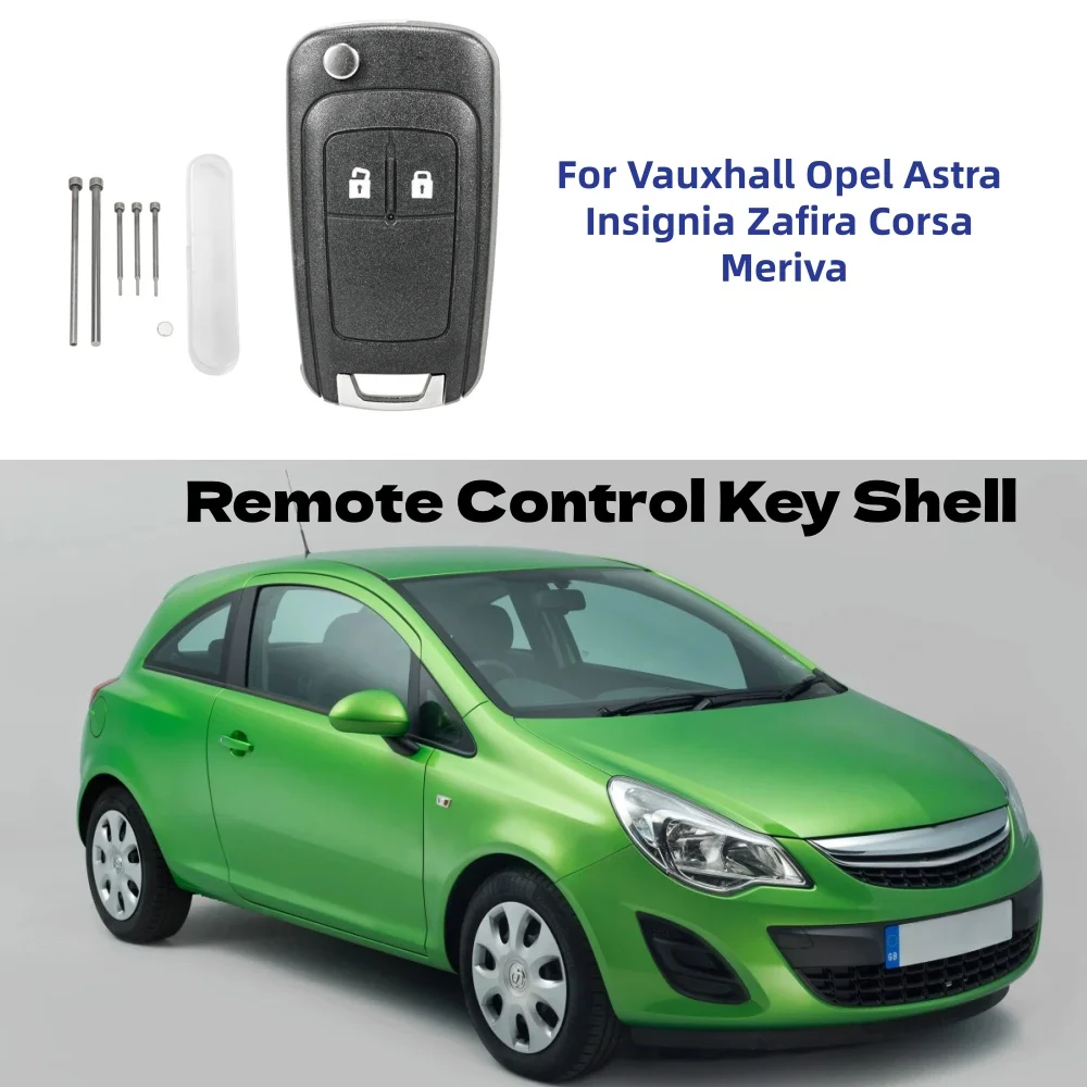 

Remote Control Key Case Shell Fob With Pin Remote Key Cover Accessories For Vauxhall Opel Astra Insignia Zafira Corsa Meriva