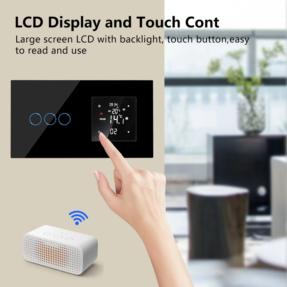 Imagem -04 - Bingoelec Tuya Wifi Termostato Inteligente com Interruptor de Toque Normal Aquecimento Piso Elétrico Caldeira Água Temperatura Remoto para Casa