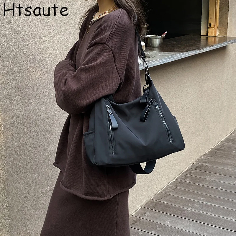 

Totes Bag Large Capacity Solid Color Ladies Crossbody Bags Versatile Handbag Commuter Work Student Shopper Bag Shoulder Bags