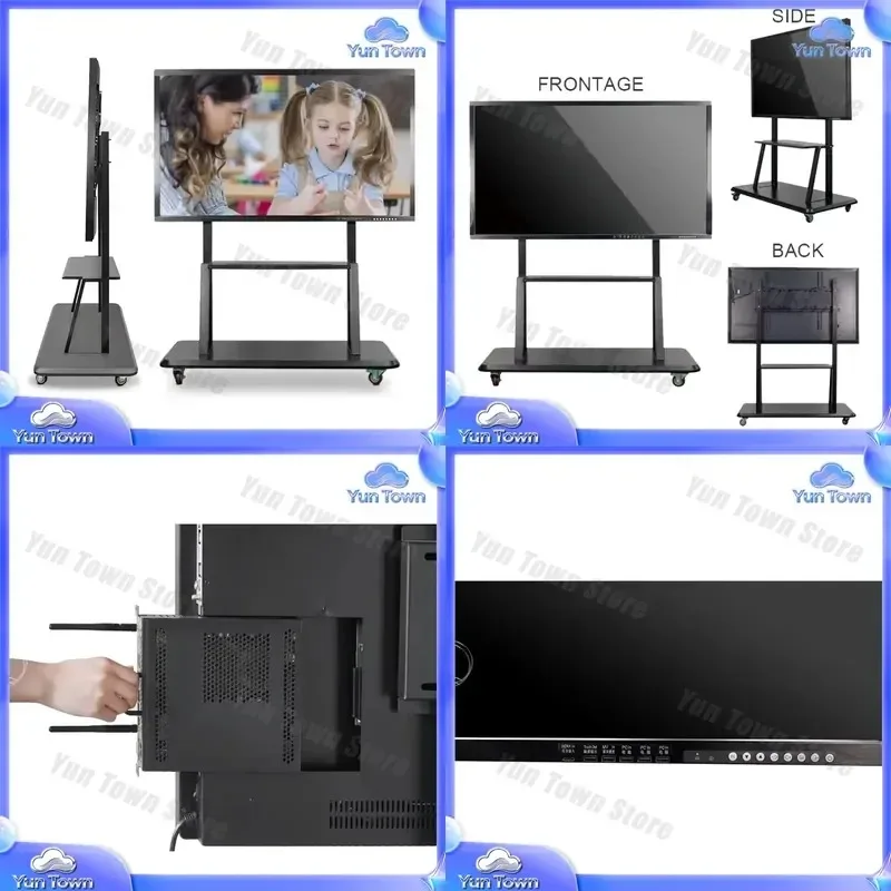 43 Inch Smart Touch Screen LED Monitor All in One for Education Teaching Board Interactive Whiteboard for Classroom Learning