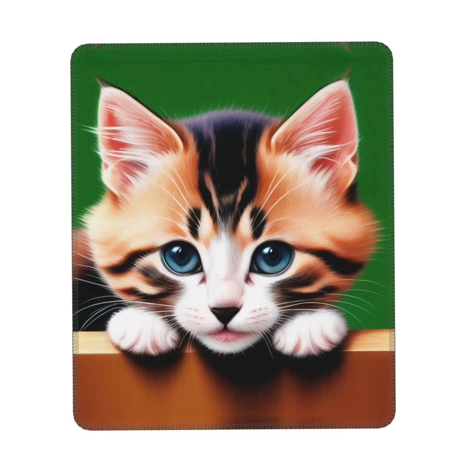 Di alta Qualità Simpatico Gattino Gatto Stampa Gaming Mousepad Gamer Mouse Zerbino Tastiera Tappetini Scrivania Pad Mousepad 22x18 cm Per Il Computer