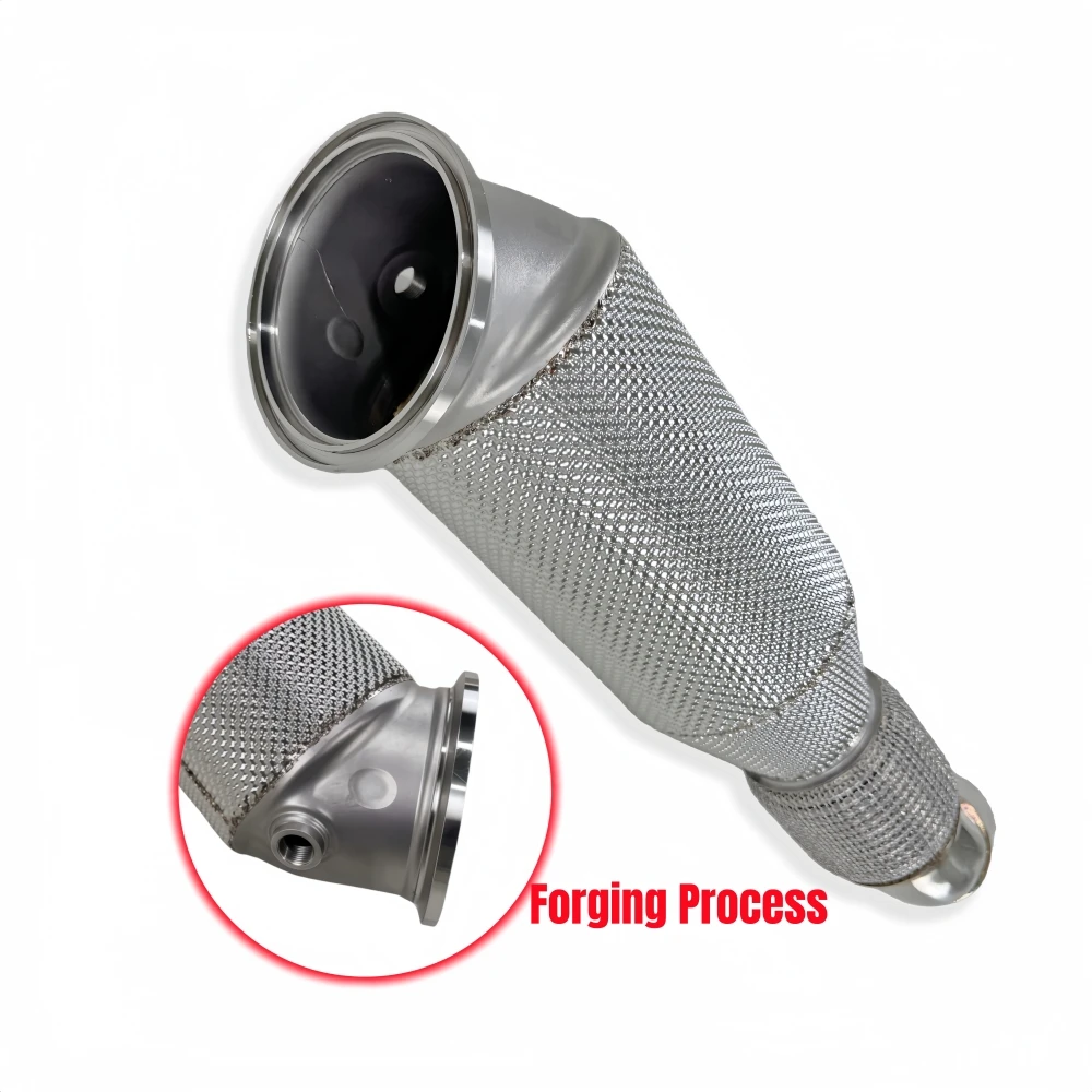 

Forged Downpipe for BMW M340i M440i M240i B58 3.0t 2019-2024 SS304 Car Performance Header Exhaust Pipes Not Working Fault Light