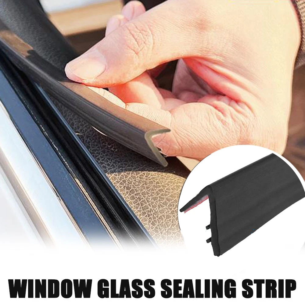 1/2/4m Car Window Seal Strip Car V Shape Rubber Side Window Filler Sealing Strips Noise Insulation for Car Window Lift