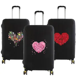 2023 Luggage Case Suitcase Protective Cover Love Pattern Travel Accessories Elastic Luggage Dust Cover Apply To 18-32 Suitcase