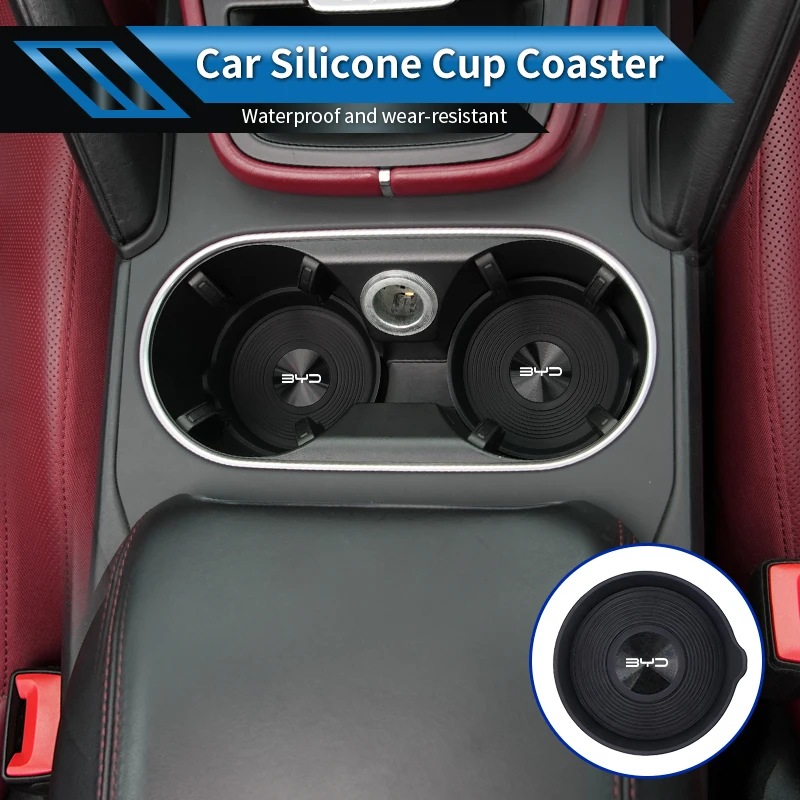 Car silicone coasters - CD version For BYD F3 I3 F0 F6 S6 S8 E5 E6 G3 G6 L3 S7 M6 Tang Song Qing Yuan Max