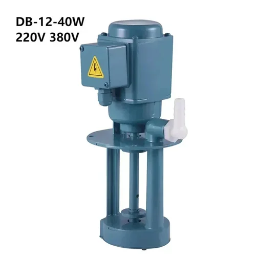 Bomba de enfriamiento de máquina herramienta de 12L/min, bomba de aceite de torno, bomba eléctrica de 220V, 380V, 40W para lavado, refrigeración media