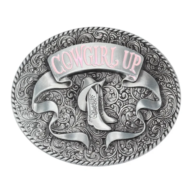 Lovely Girl Belt Buckle Cowgirl Up We Are  Factory