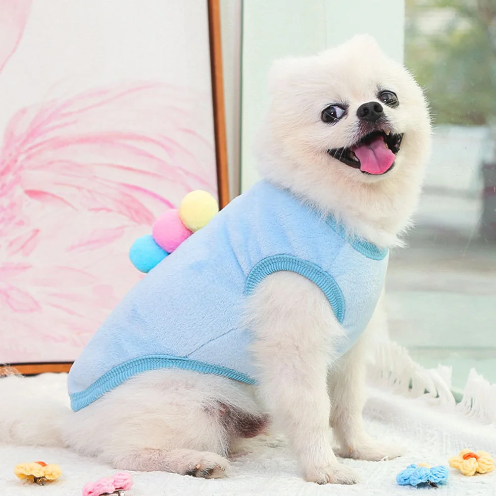 

1Pcs Pet Vest High Quality Coral Fleece Warm Dog Clothes Winter Costume Breathable Comfortable Daily Accessory