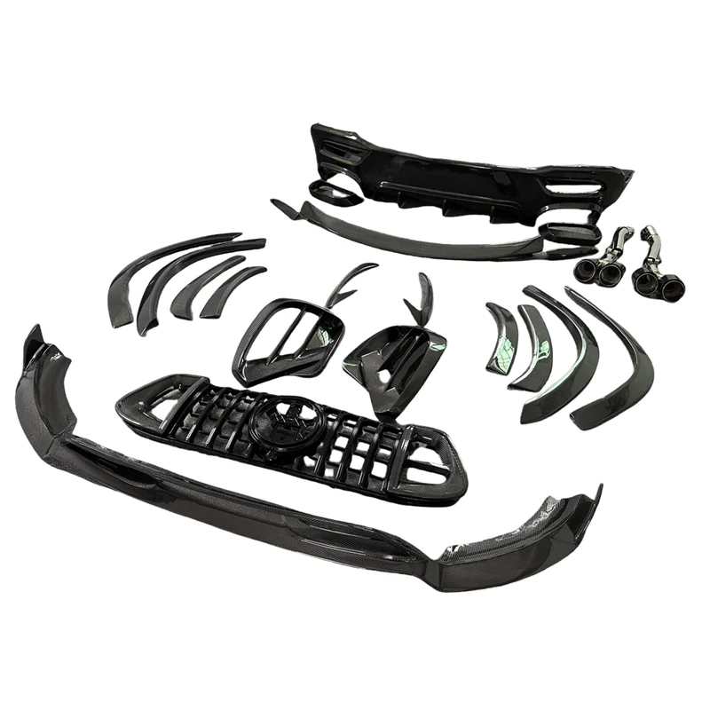 

Upgrade the Bab Style Front Lip Separator, Intake Vent, Rear Bumper, Exhaust Tip for Mercedes Benz GLE Coupe C167 GLE63 Body Kit