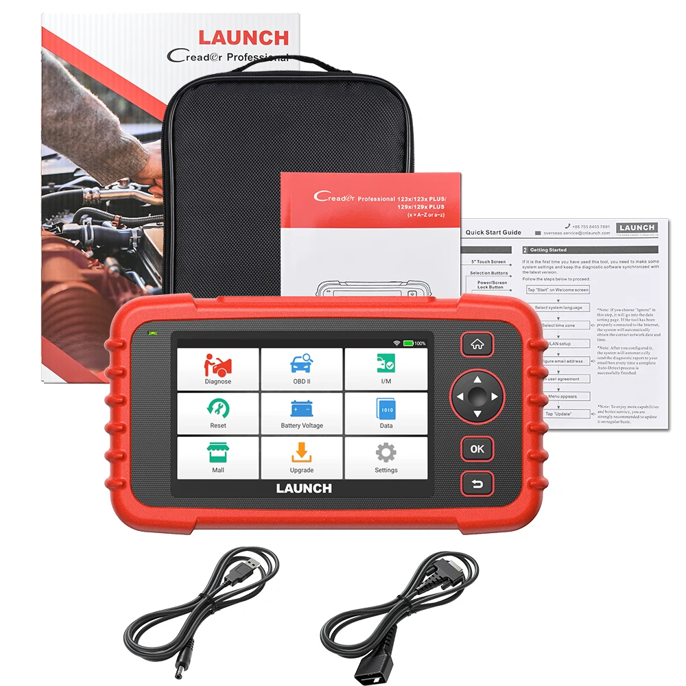 LANCIO CRP123X Plus 2.0 OBD2 Scanner Lettore di codici fai da te Strumento diagnostico per auto Autoscanner Scansione automobilistica Diagnost automatico OBD