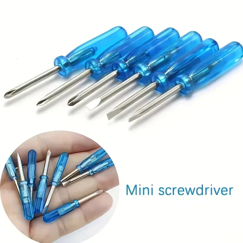 10PCS Mini 2mm Phillips/Slotted Screwdriver Set Cross/Flat Head Screwdrivers for Toys Glasses Mobile Phone Xbox Repair Tools