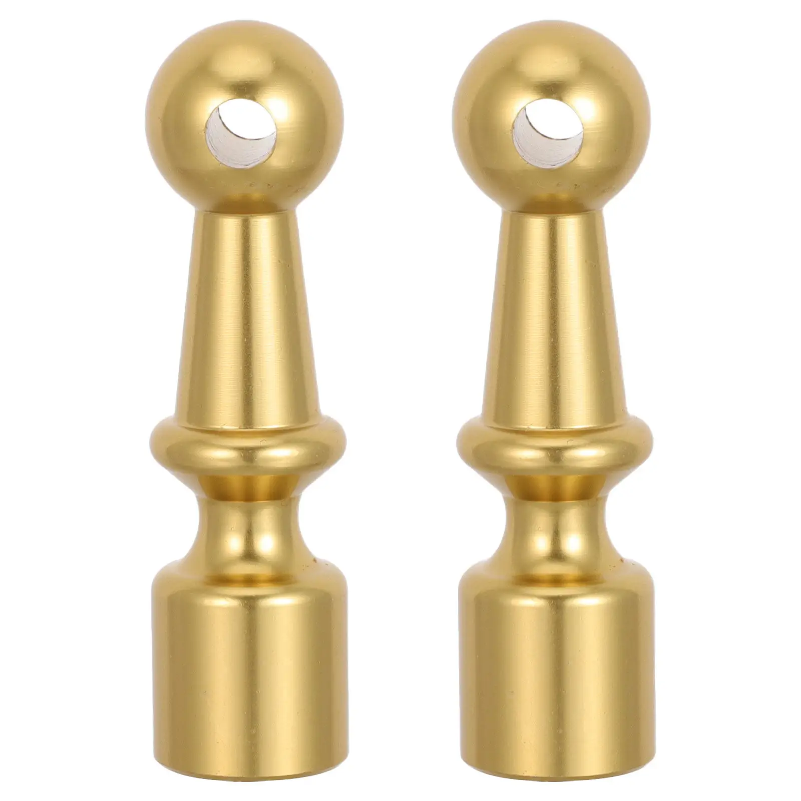 2Pcs Glass Railing Spindles Cabinet Hardware Decorative Shelf Railing Furniture Gallery Rails 5Mm Hole Diameter Bar Cart
