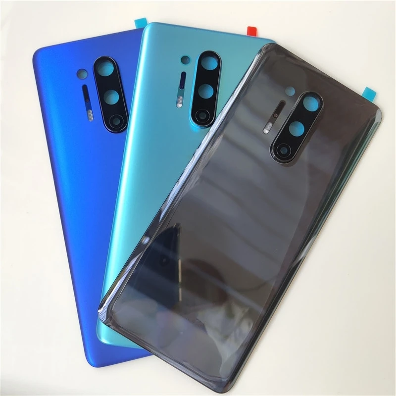 Back Battery Cover Door Rear Glass For Oneplus 8 Pro Battery Cover Housing Case With Camera Lens For One plus 8 Pro