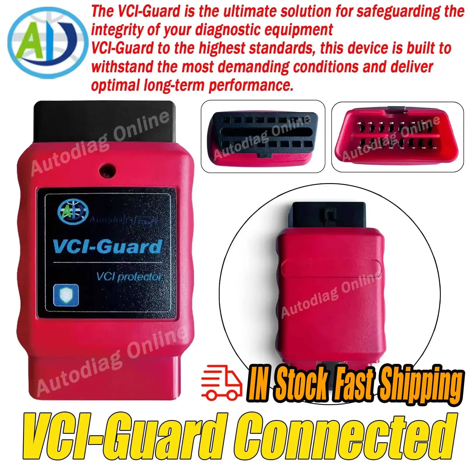 OBD2 Protector Tool for Diagnostic Scanner Vehicle Protector for Physical and Electrically 16PIN OBD2 Diagnostic Protection Tool