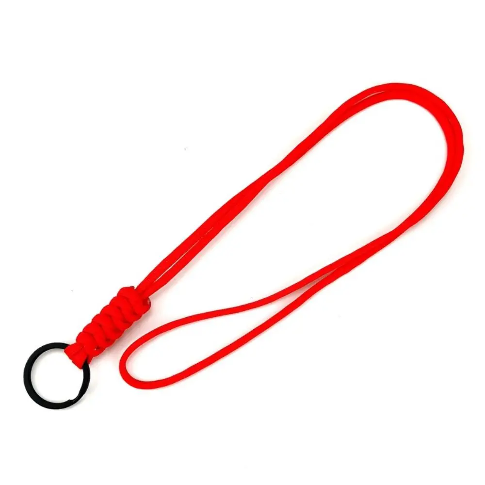 High Quality 48cm/20cm Paracord Keychain Lanyard Multi-function 20 Styles Mobile Phone Lanyard Neck Hanging Rope Outdoor Tool