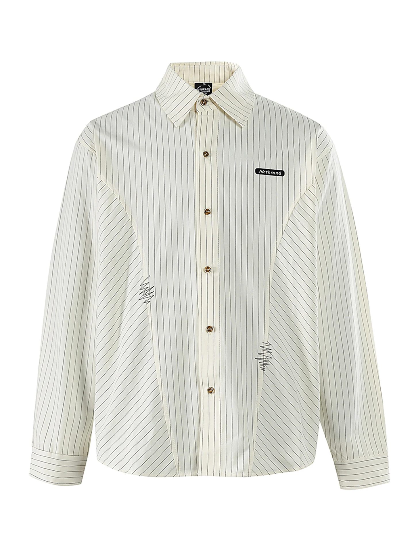 

Ретро-японская рубашка с вышивкой, повседневная, с воротником, весенняя, в вертикальную полоску, свободного кроя, молодежная, хлопковая, с длинным рукавом, Open Car...