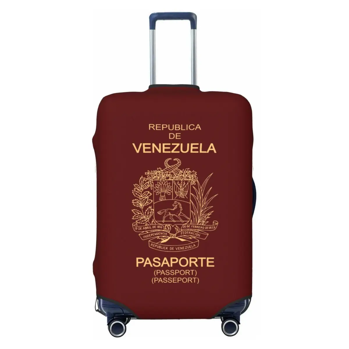 

Чехол для паспорта Республики Венесуэли, дорожный чехол для багажа, пылезащитный чехол для чемодана, подходит для 18-32 дюймов