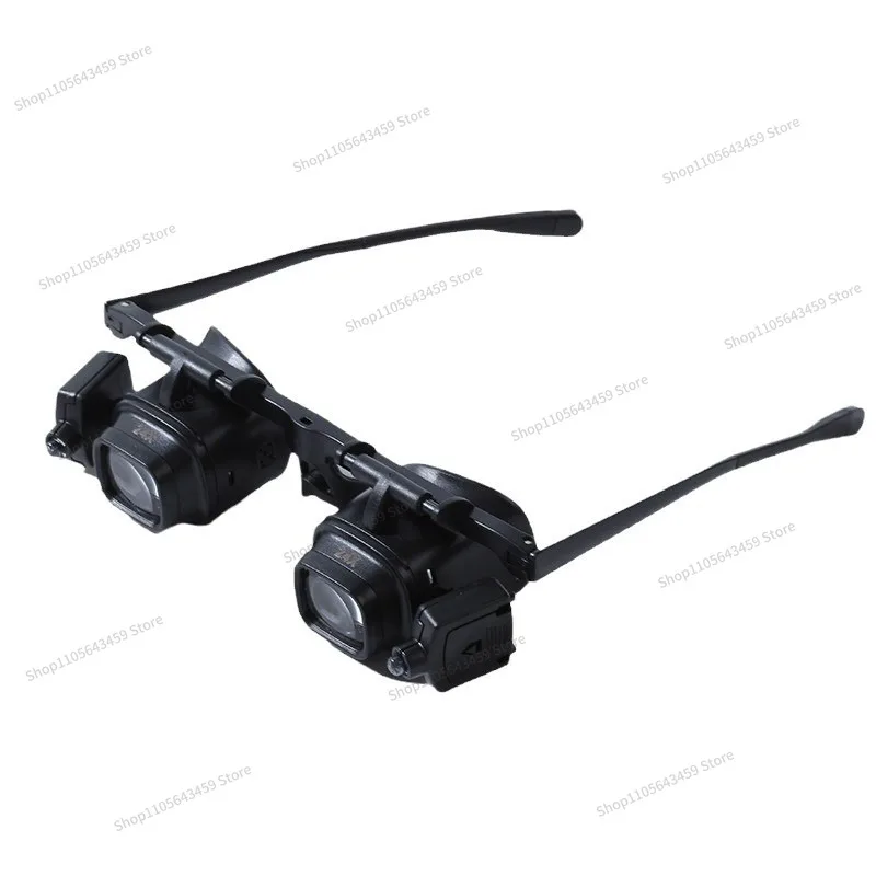 High power head wearing glasses portable clocks and watches repair magnifying glass mobile phone electronic components welding