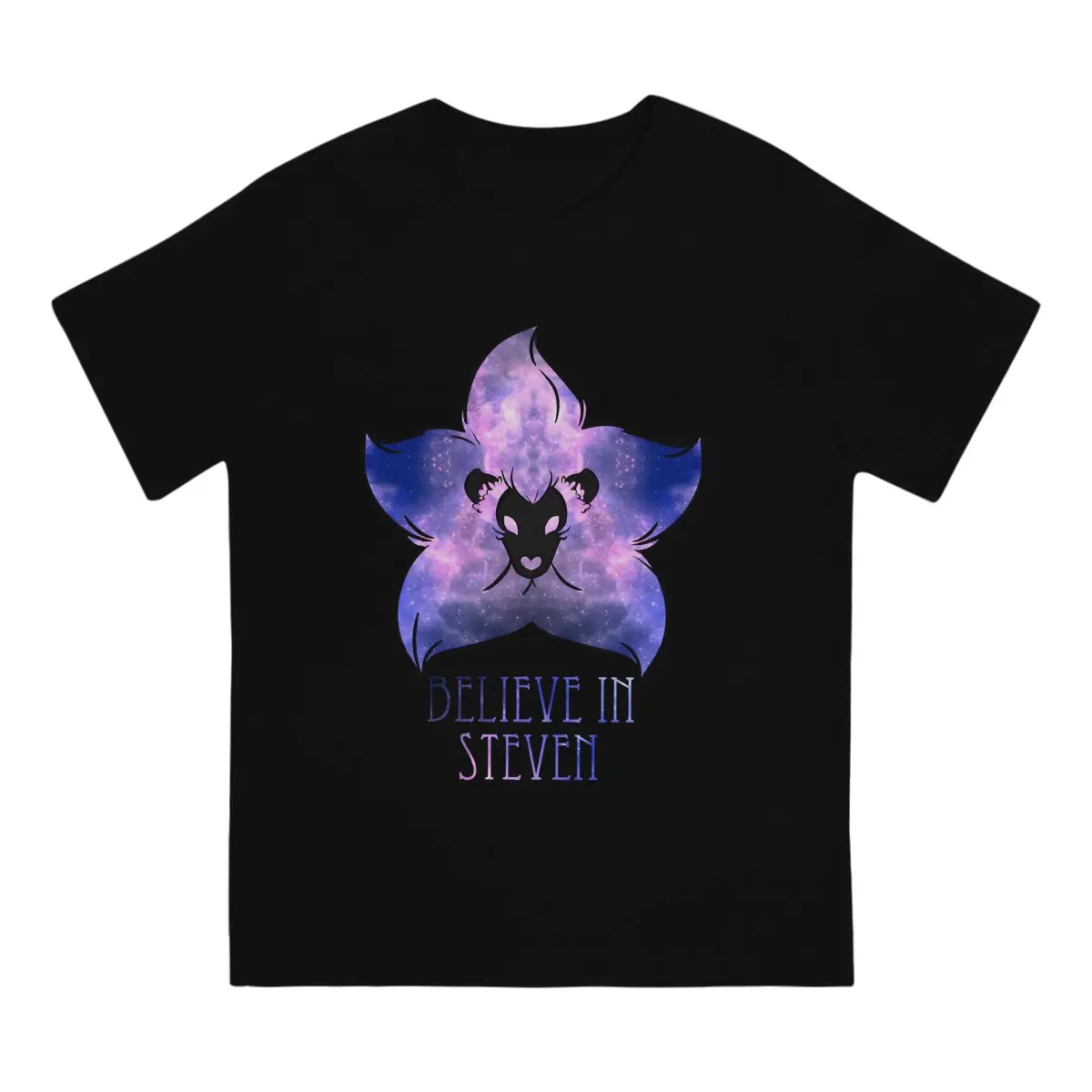 Men's T-Shirts Believe In Steven Novelty Pure Cotton Tee Shirt Short Sleeve Steven Universe T Shirts Round Neck Clothes Adult