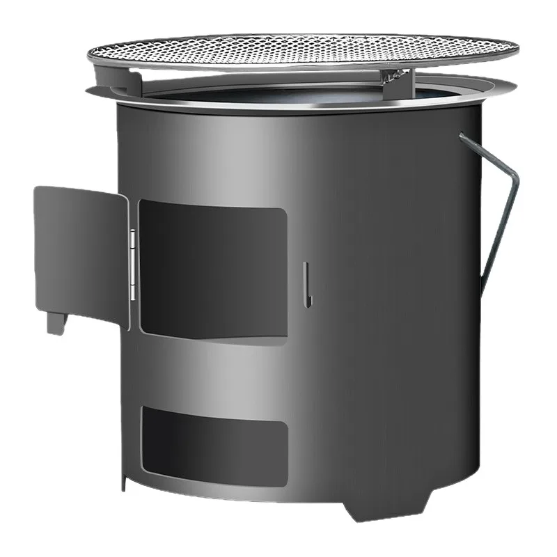 

Tiartisan портативная уличная дровяная печь из чистого титана, емкость для домашнего барбекю, пикника, приготовления чая и кемпинга/походов