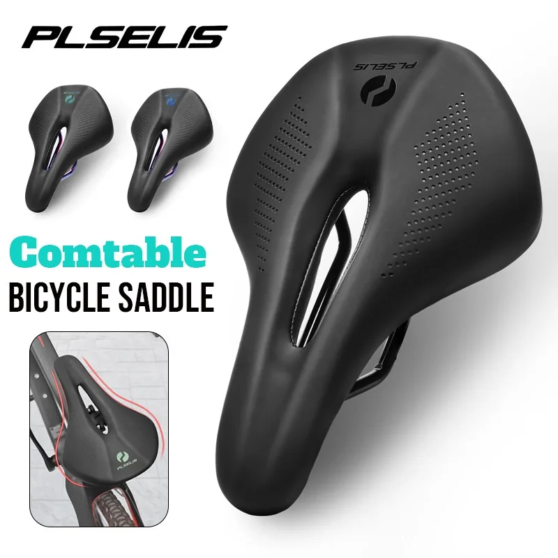 

PLSELIS mtb bicycle saddles For men Comfortable bicycle saddle Shock Absorber Mountain Road bike seat Wide Bike Saddle cushion