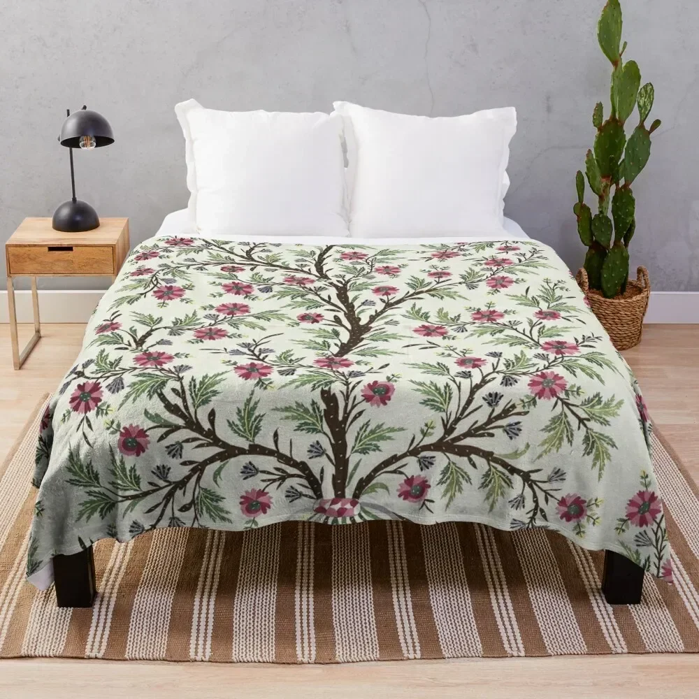 

Vintage Bohemian Suzani 16 Throw Blanket Stylish Decor Blanket Gift for Friends Roommate